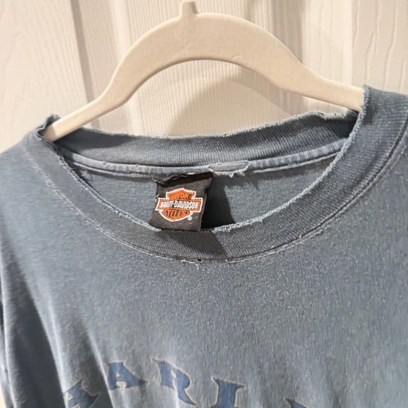 VTG Harley Davidson Rossiter's Sarasota FL Distressed Graphic Tee Size XL - Picture 9 of 16